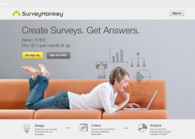SurveyMonkey Landing Page