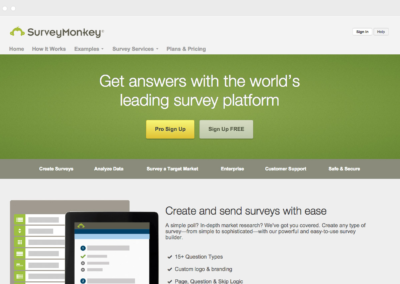 SurveyMonkey How it Works page